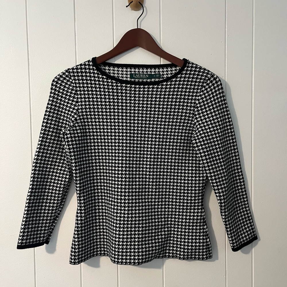 Ralph Lauren houndstooth sweater